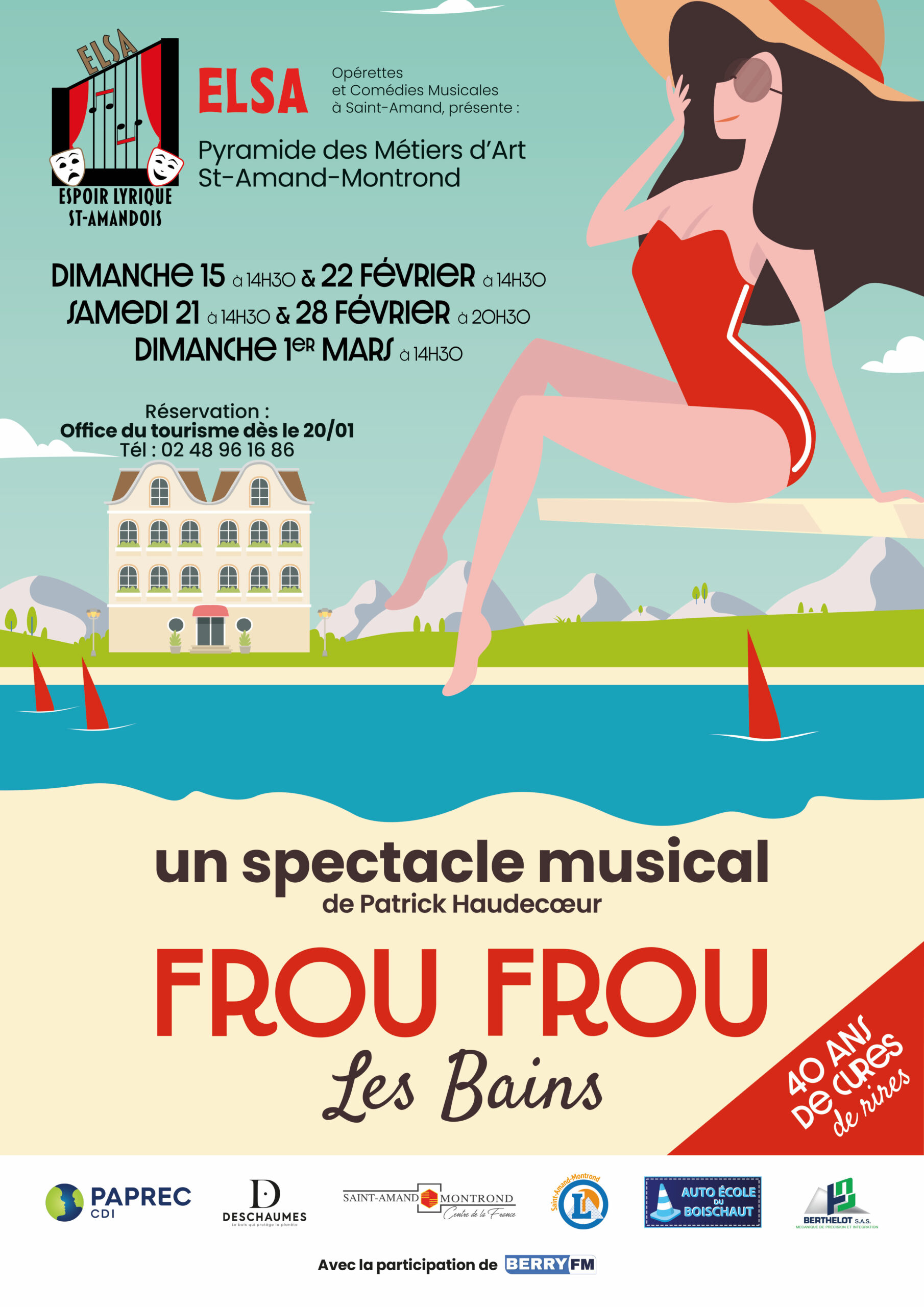 Affiche de Froufrou les Bains, spectacle ELSA 2026